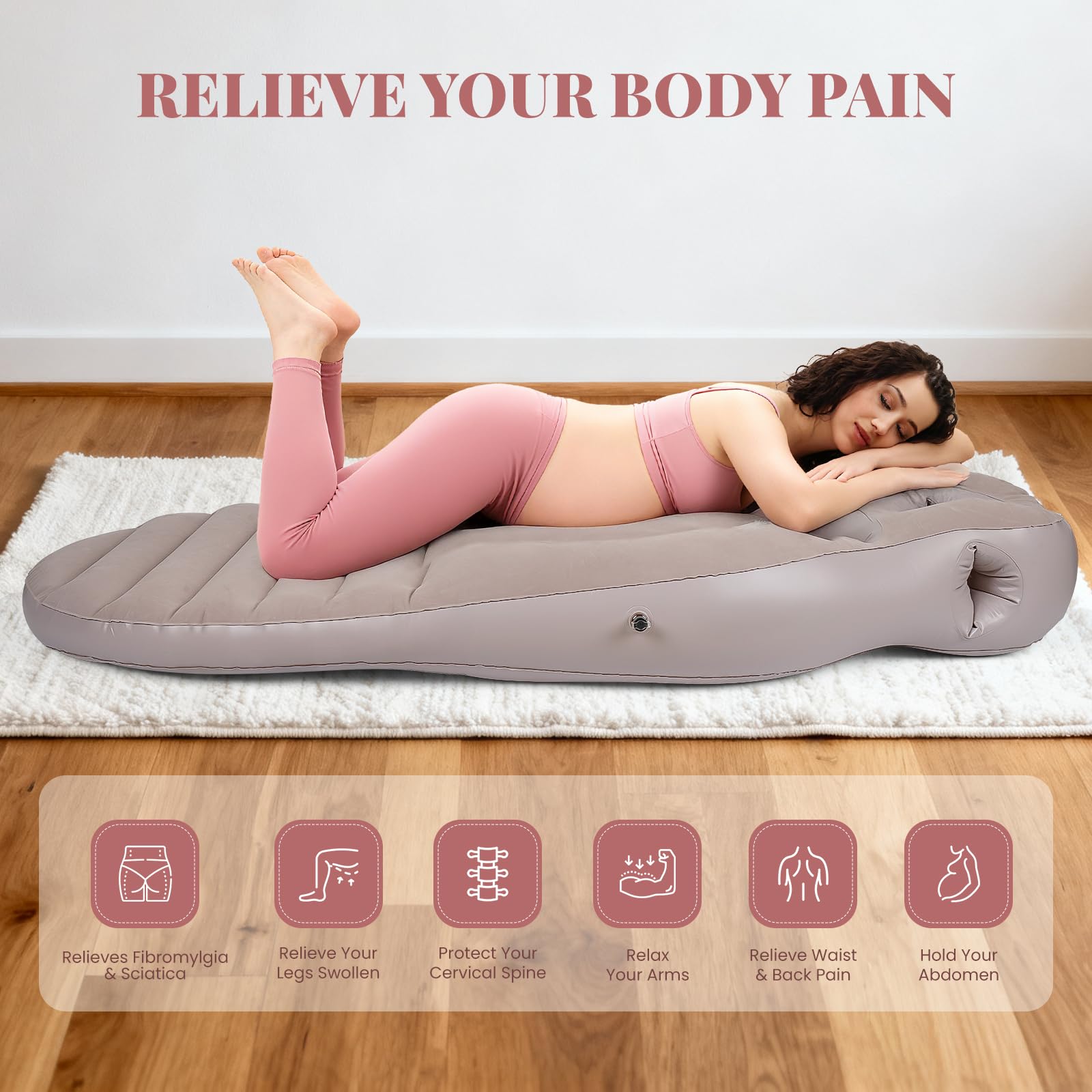 MOELUM pillow provides back and hip comfort for improved rest
