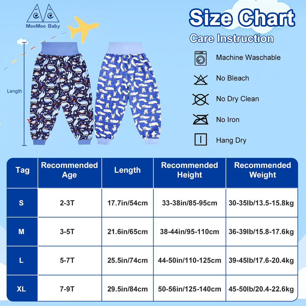 MOEMOE BABY breathable cotton pants ideal for day wear and potty learning.