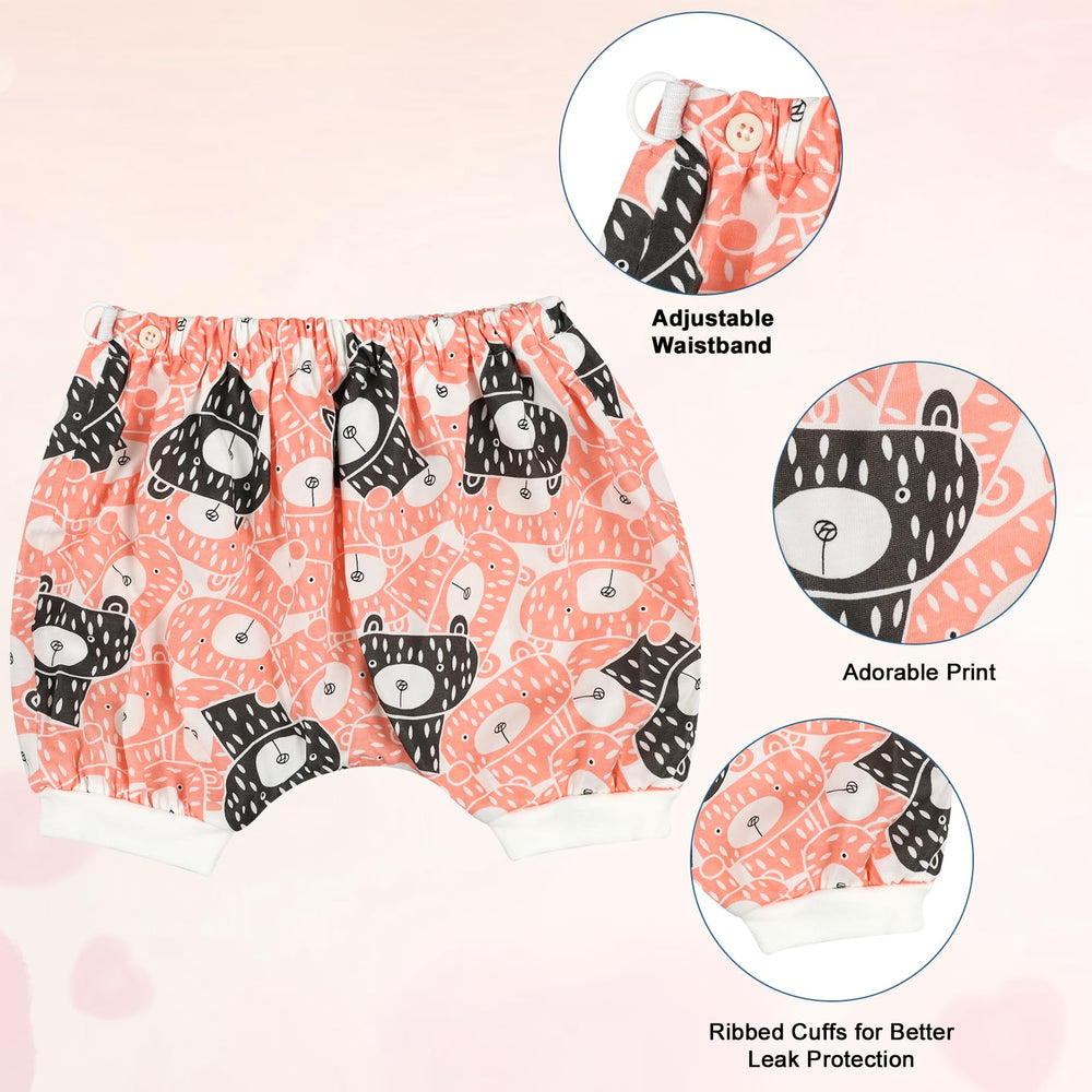 MOEMOE BABY 100% cotton inner layer with TPU waterproof layer for nocturnal protection.