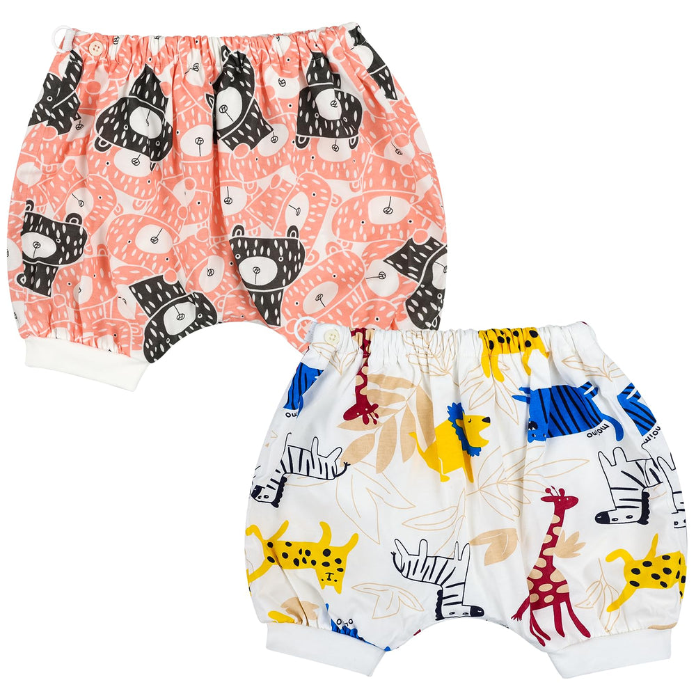 MOEMOE BABY leakproof bedwetting diaper pants pink pack-2 with overnight protection