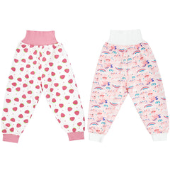 MOEMOE BABY leakproof diaper pants front view for daywear and potty training.