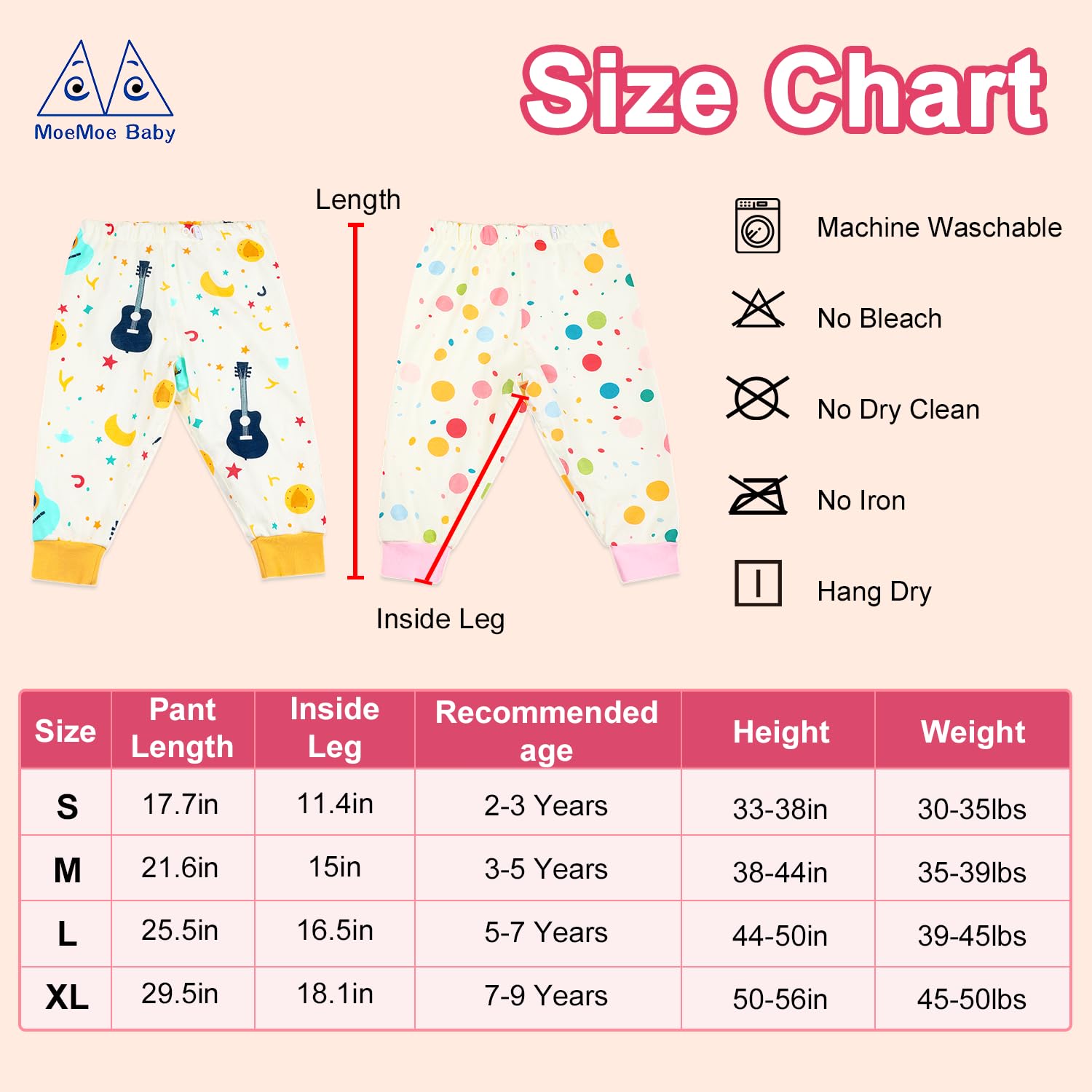 MOEMOE BABY reusable diaper pants are machine-washable and long-lasting