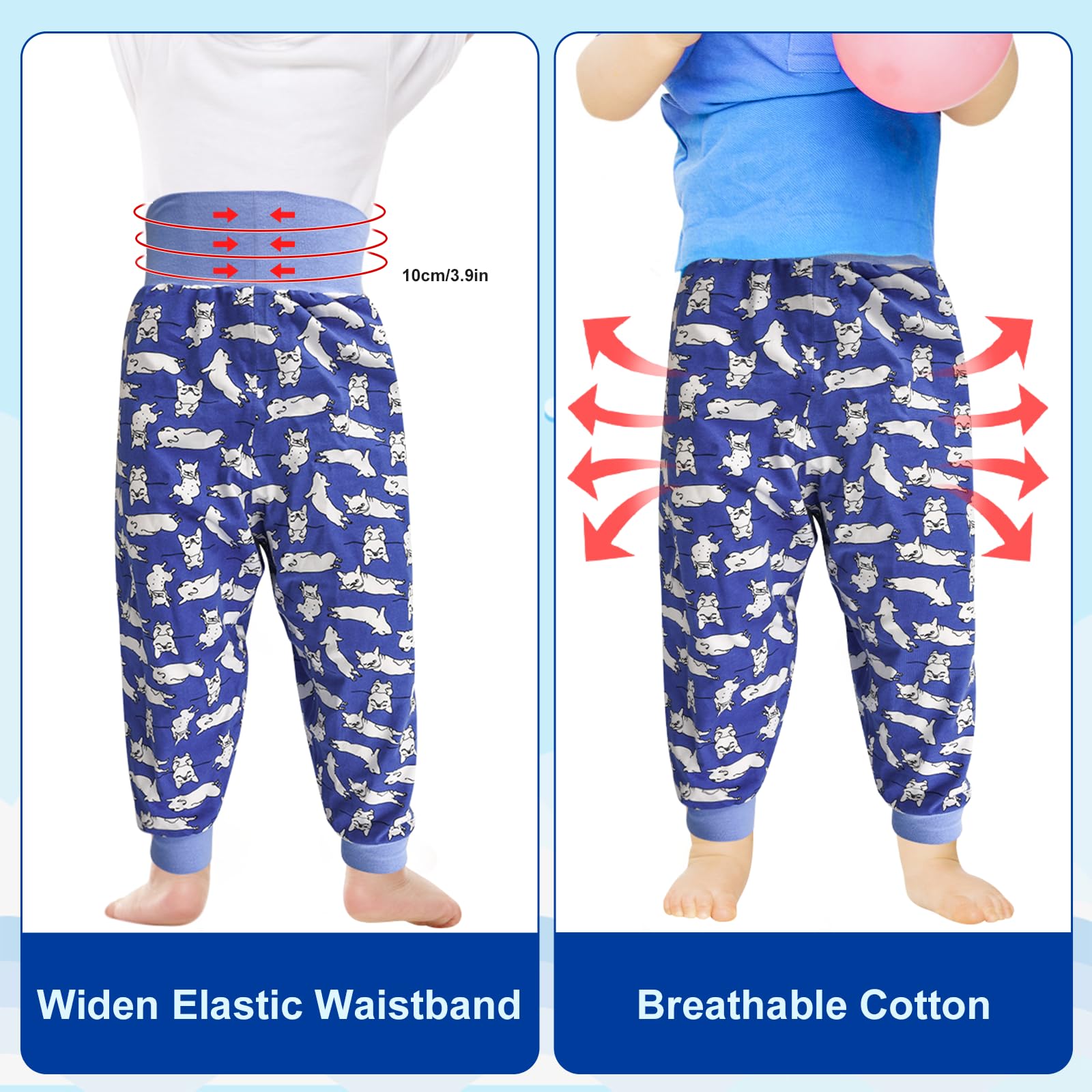 MOEMOE BABY TPU waterproof layer prevents leaks during night use.