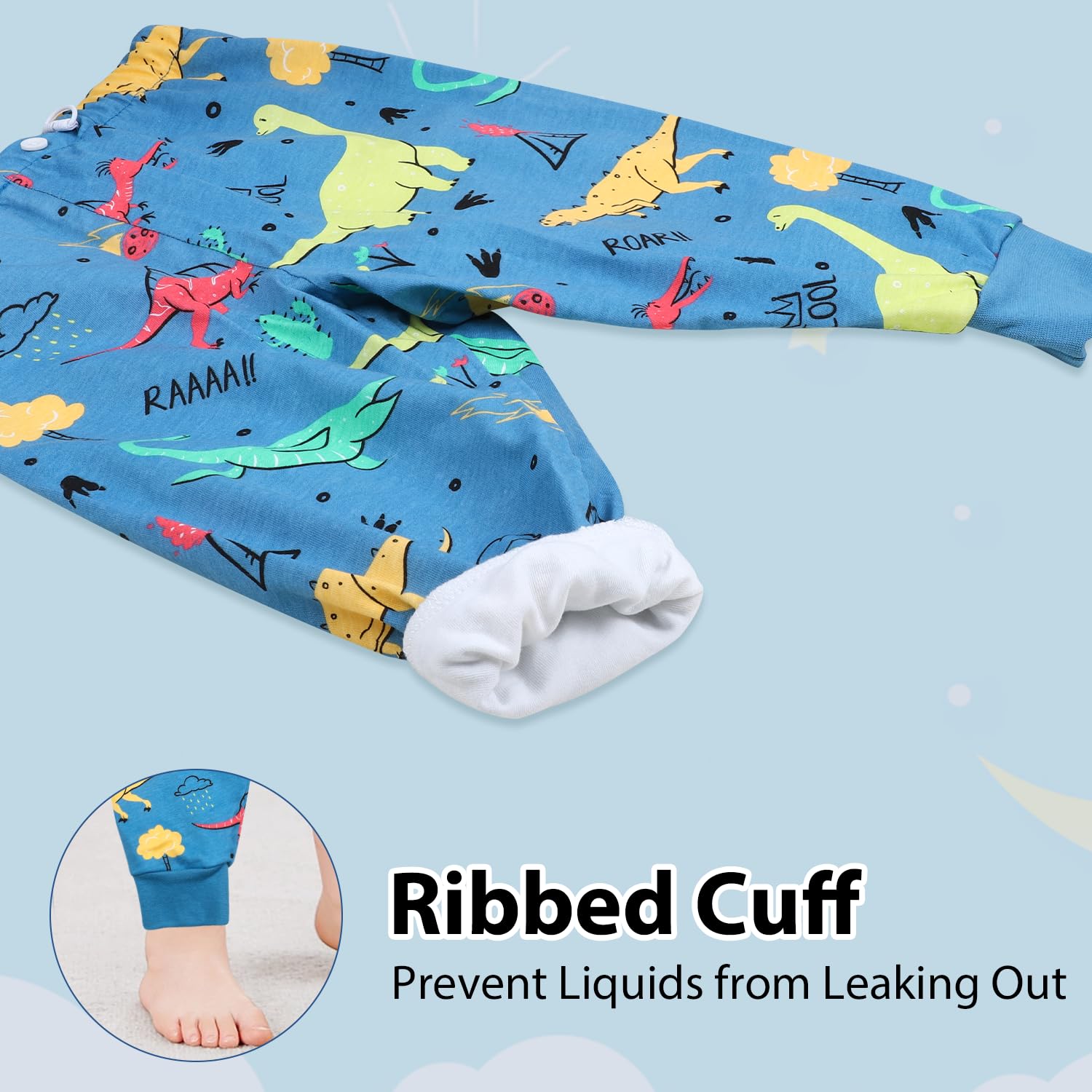 MOEMOE BABY washable diaper pants designed for easy care.