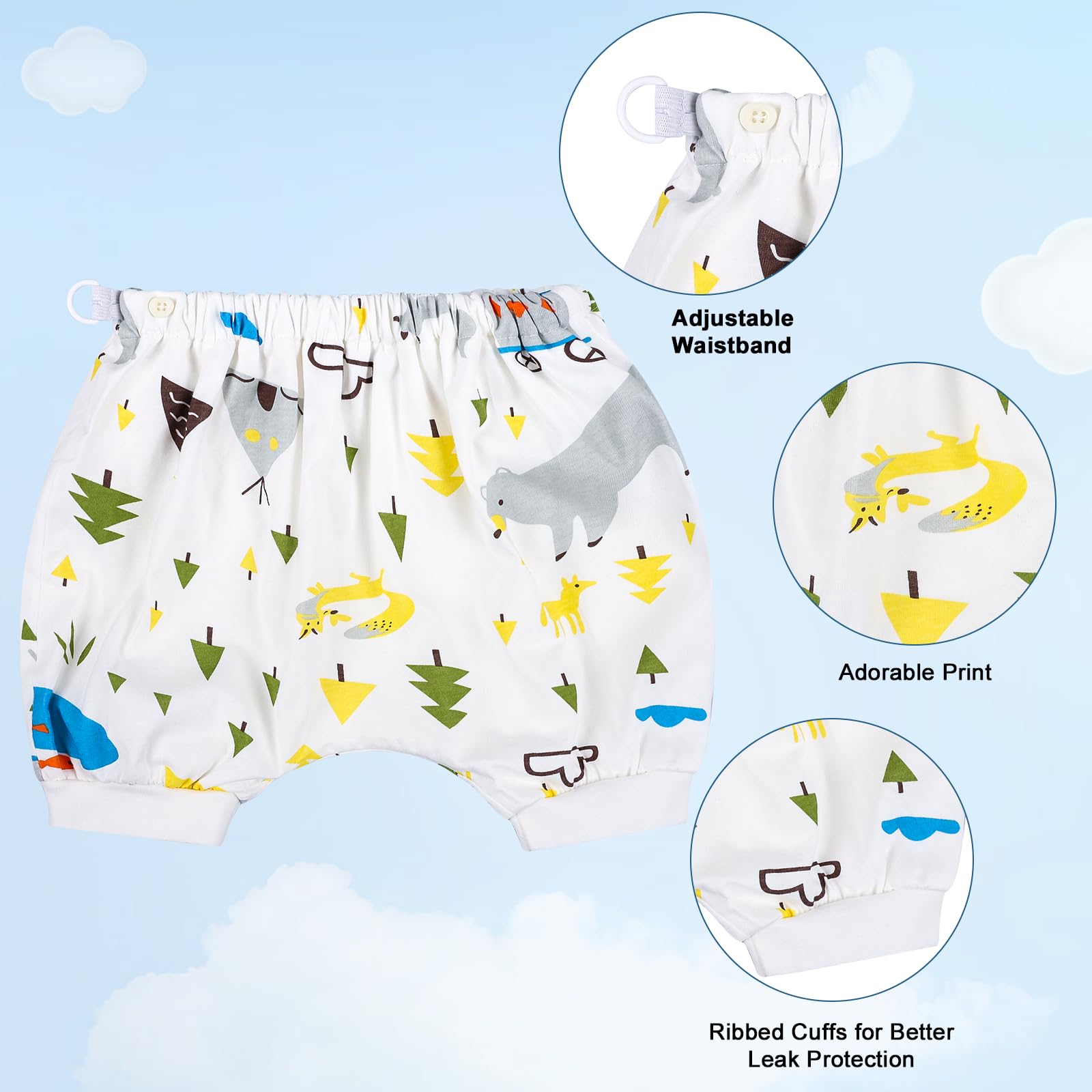 MOEMOE BABY reusable and washable diaper pants for easy care
