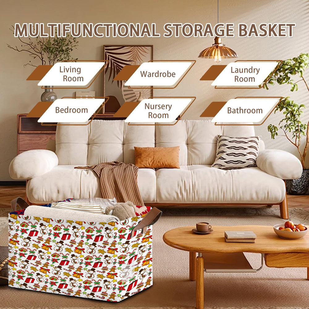 Mogifedc multi-room storage basket suitable for clothing, books, or toys.