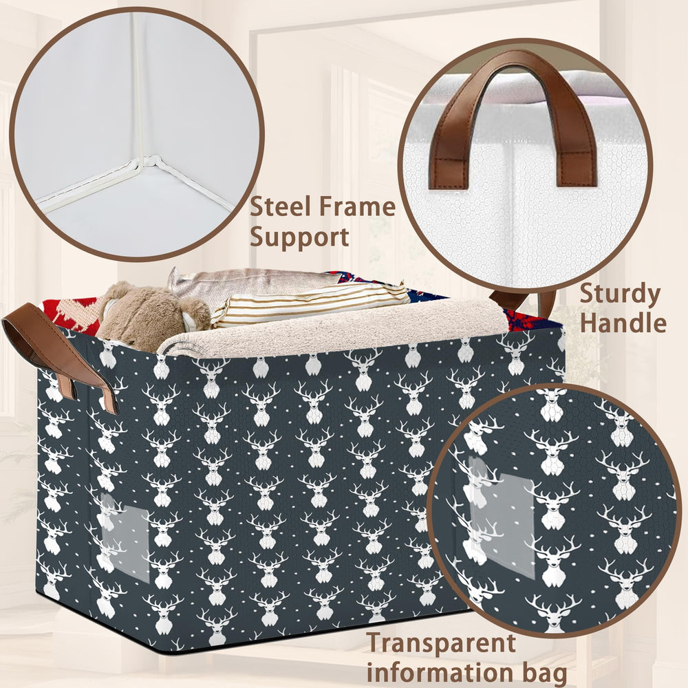 Mogifedc Collapsible Storage Bin folded for space-saving storage