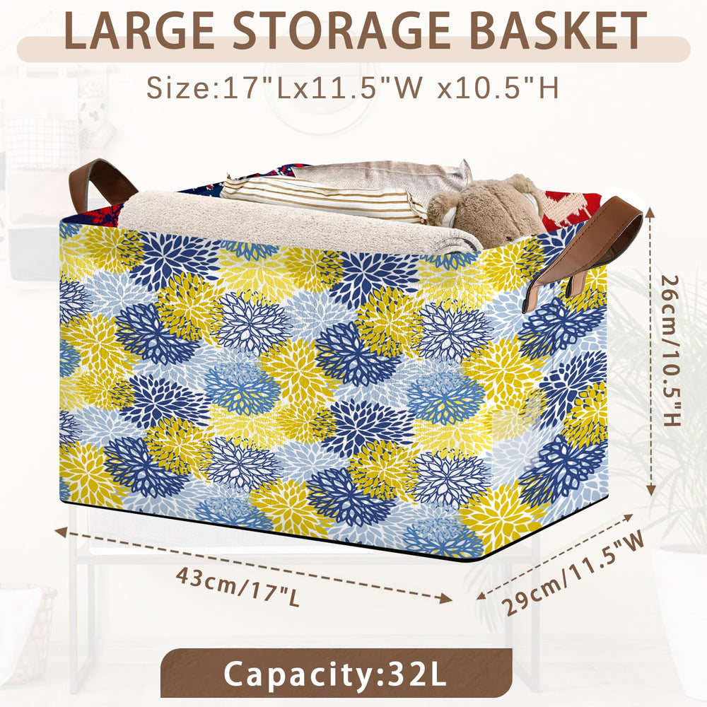Mogifedc large collapsible basket stored flat for space-saving storage.