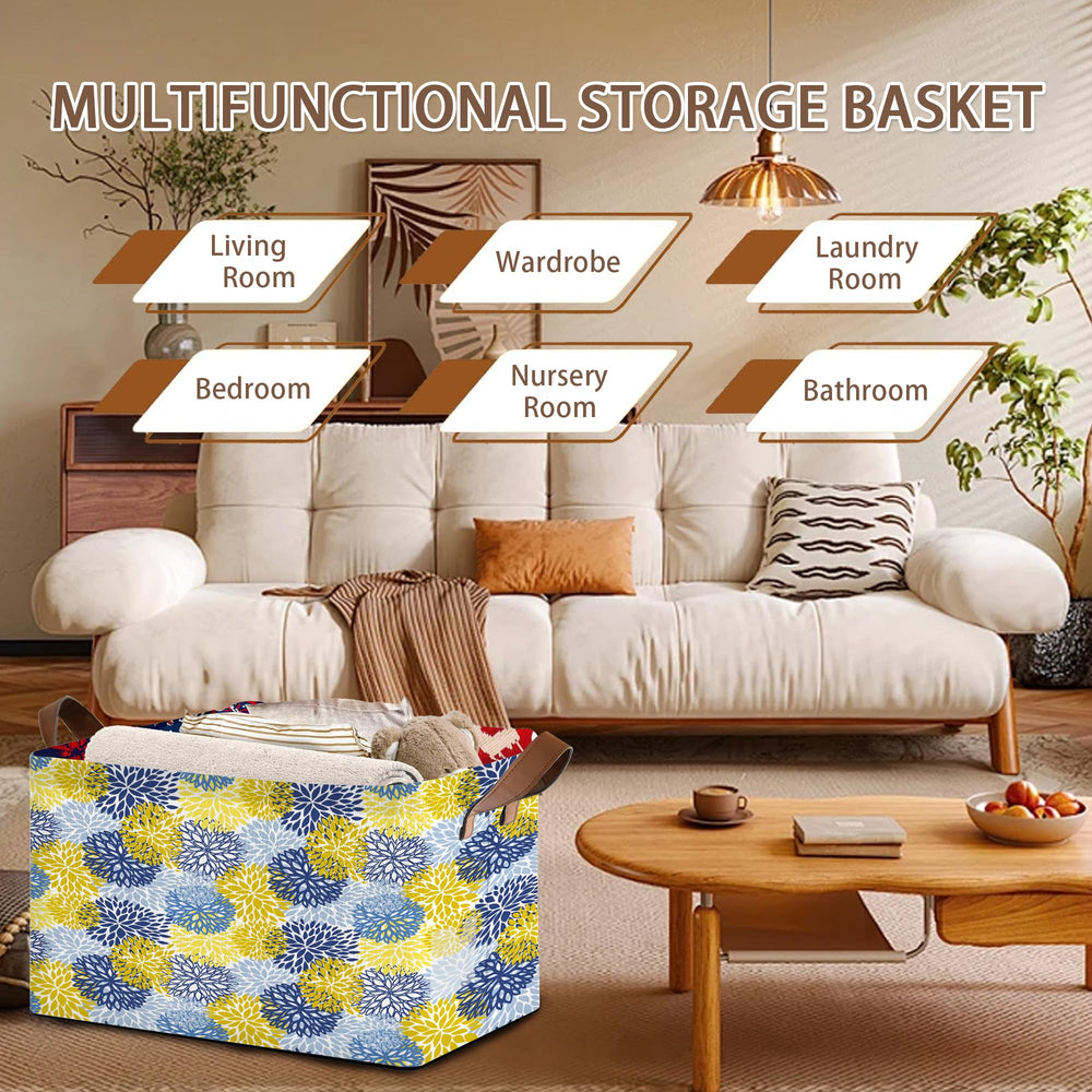Mogifedc versatile storage basket used for laundry and pet accessories.