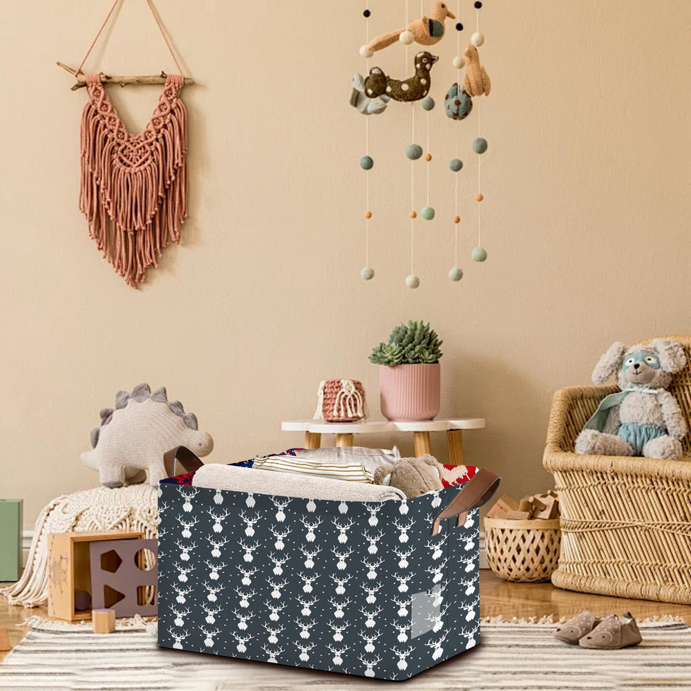 Mogifedc Woodland decor basket in a nursery enhancing rustic theme