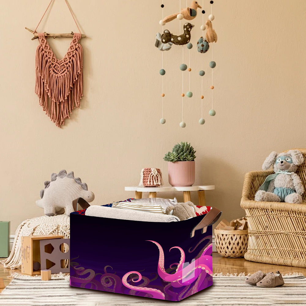 Mogifedc Ocean Life Storage Basket in kids room organization.