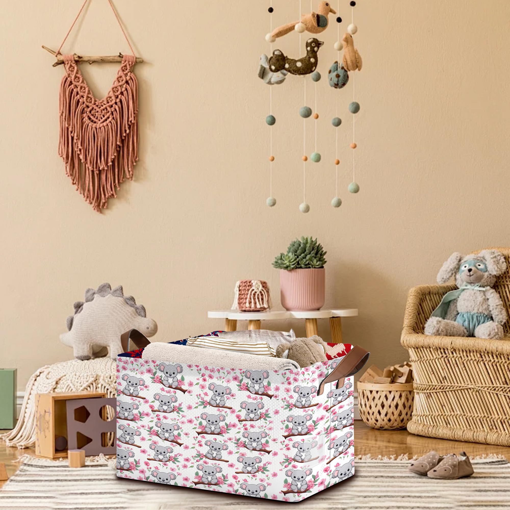 Mogifedc storage basket ideal for laundry or toy organization