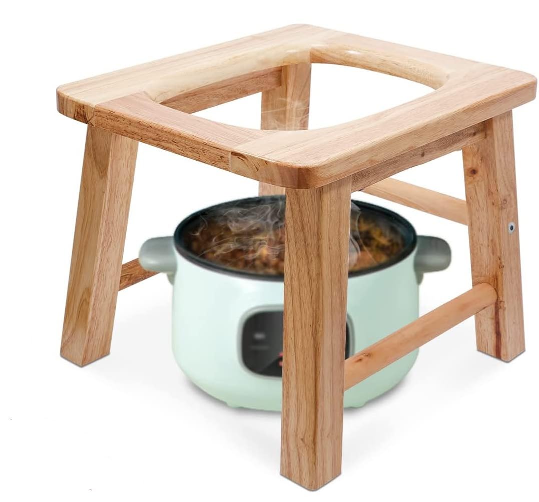 MOGUOBIN Wood Yoni Steaming Seat front view for stable home use