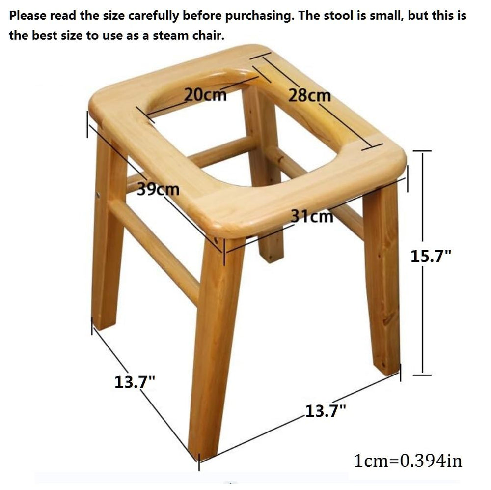 MOGUOBIN Wood Yoni Steaming Seat under-pot setup for easy home steam