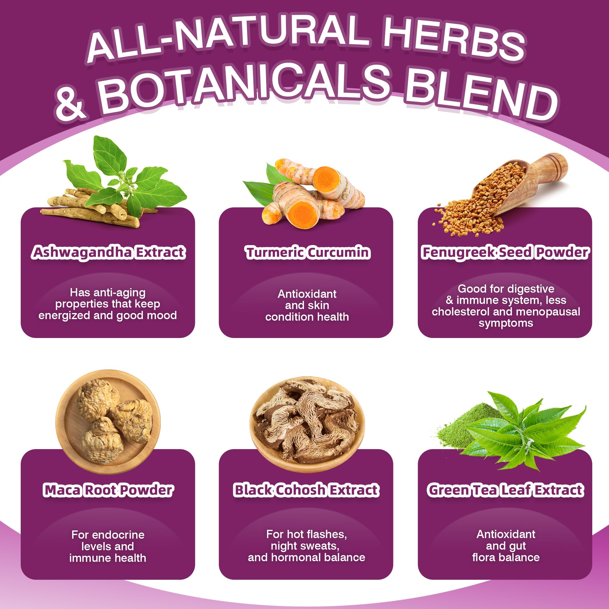 MOHOKEN ingredients include Ashwagandha, Maca, Green Tea for balance and vitality.