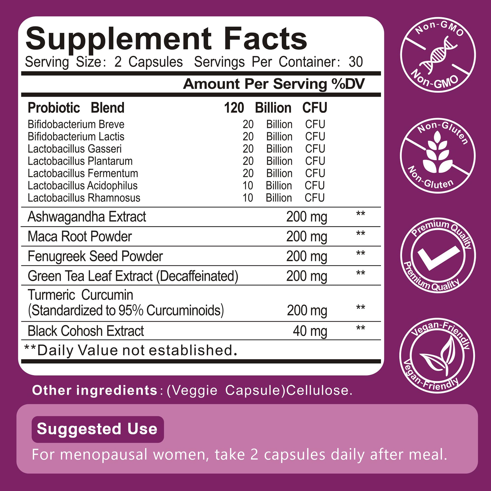 MOHOKEN 13-in-1 herbal capsules offer natural menopause relief and digestive wellness.