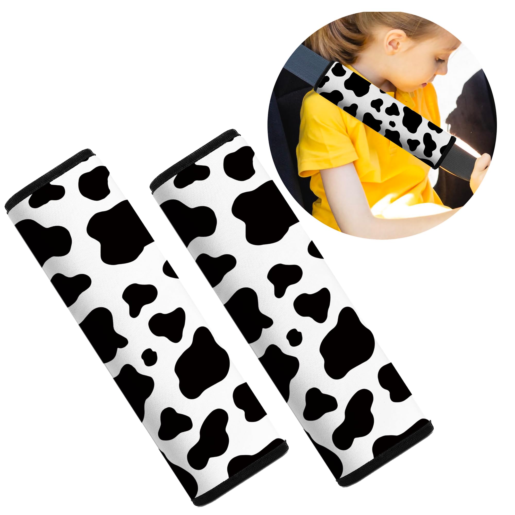 Mokiwala adjustable Velcro seatbelt pad for quick, secure fitting