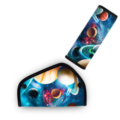 Mokiwala kid padding with Universe pattern protecting sensitive skin during trips