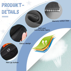 Mokiwala Strap Cushion Attachment fits booster seats and strollers easily.