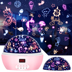 MOKOQI Kid Unicorn Night Light projects magical unicorn scenes for bedtime