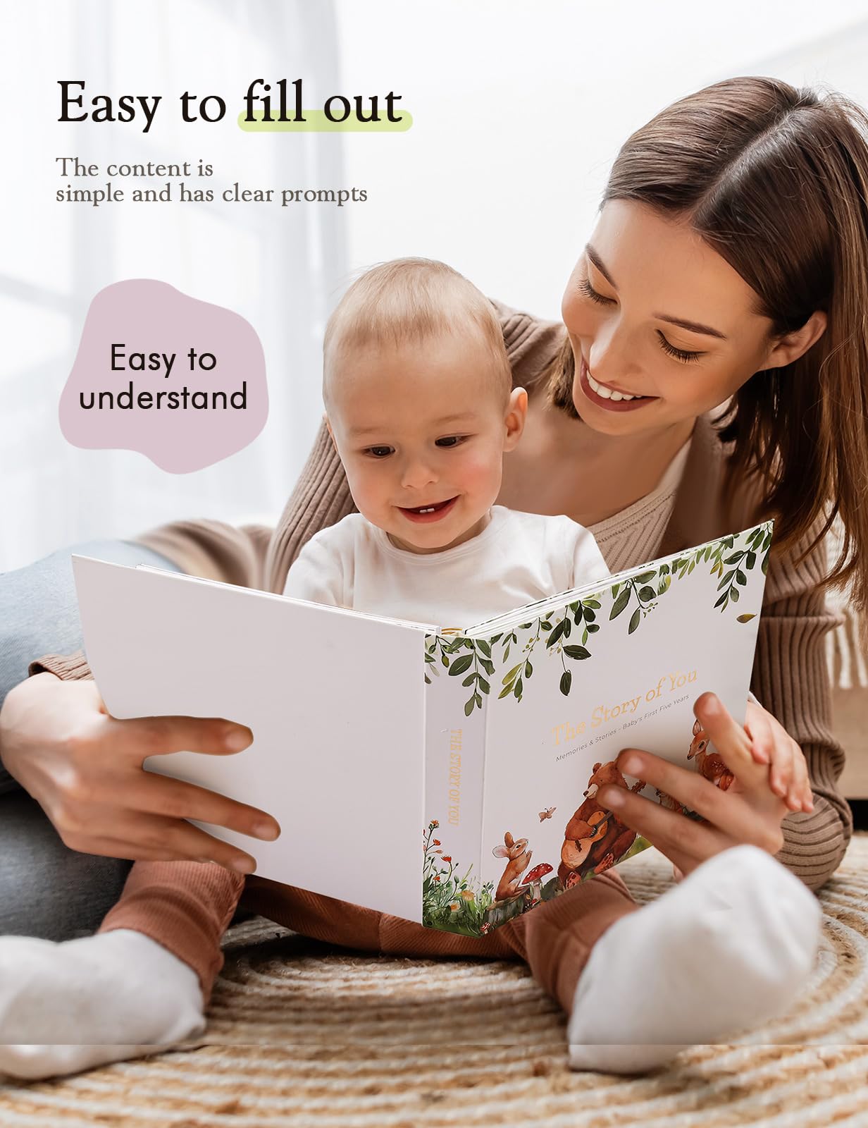 Molekaus baby book photo slots fitting 80+ photos