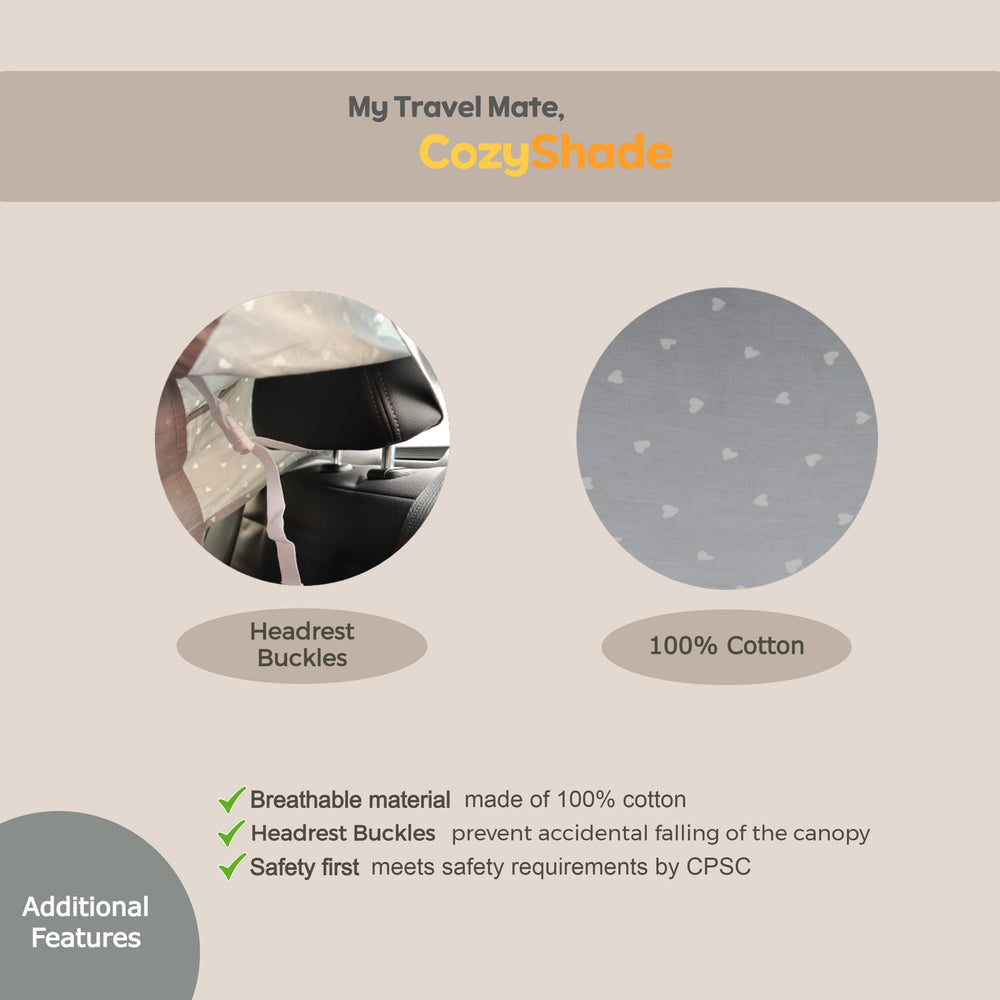 Easy installation universal canopy fits any infant or toddler car seat