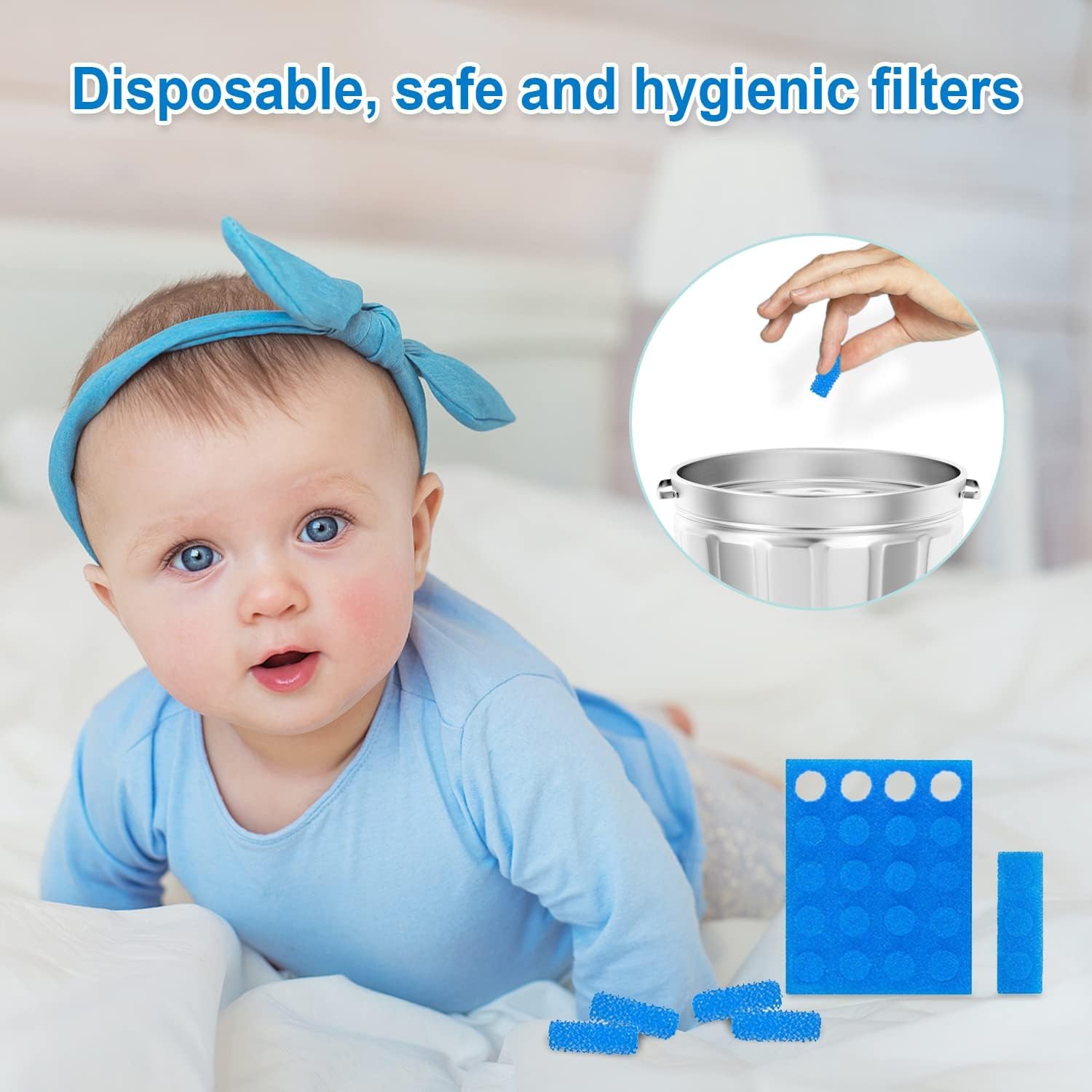 Molucky transparent detachable chamber for easy cleaning after use.