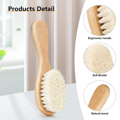 Molylove wood comb close-up for soft detangling