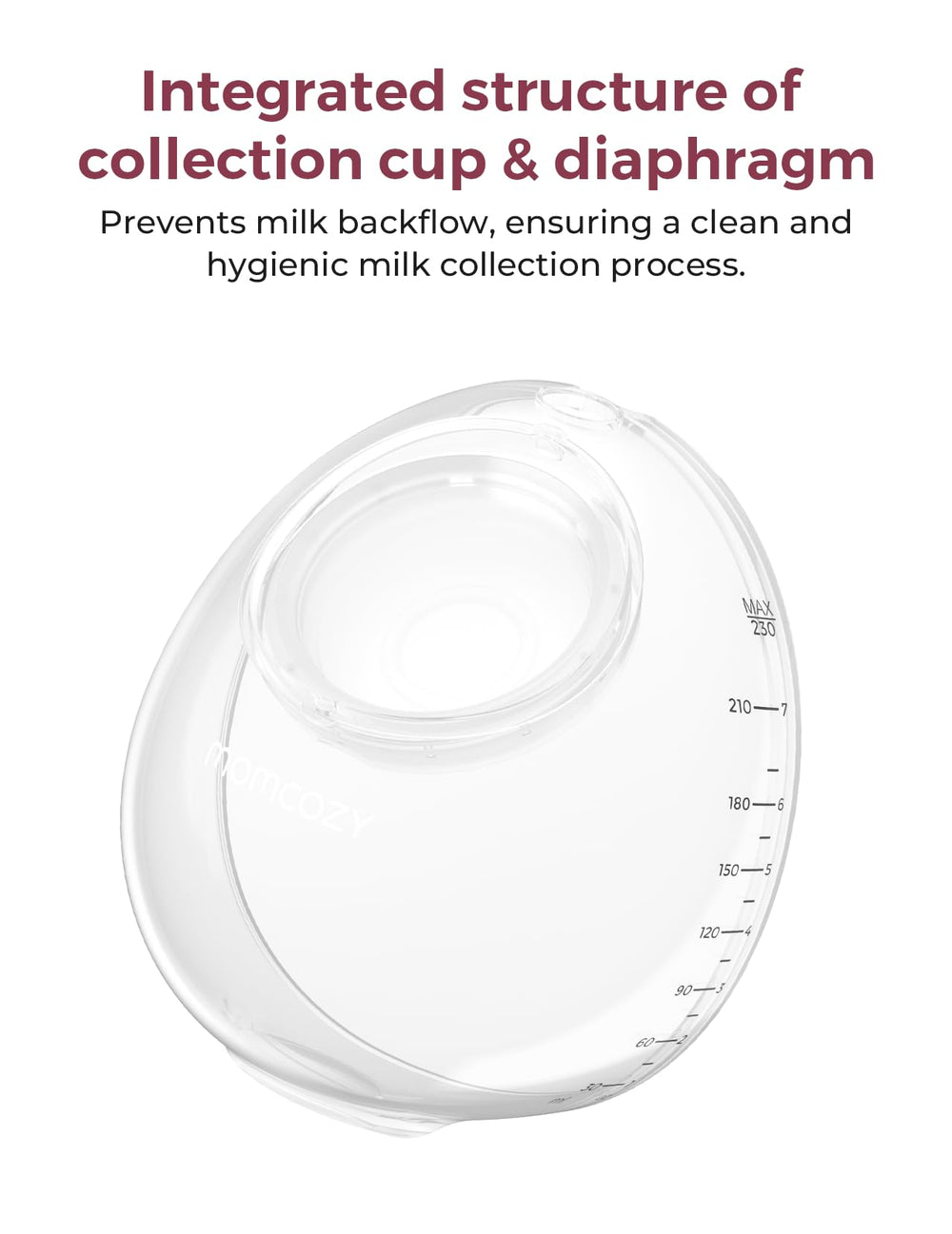 15mm flange insert from Momcozy enhances fit and comfort.