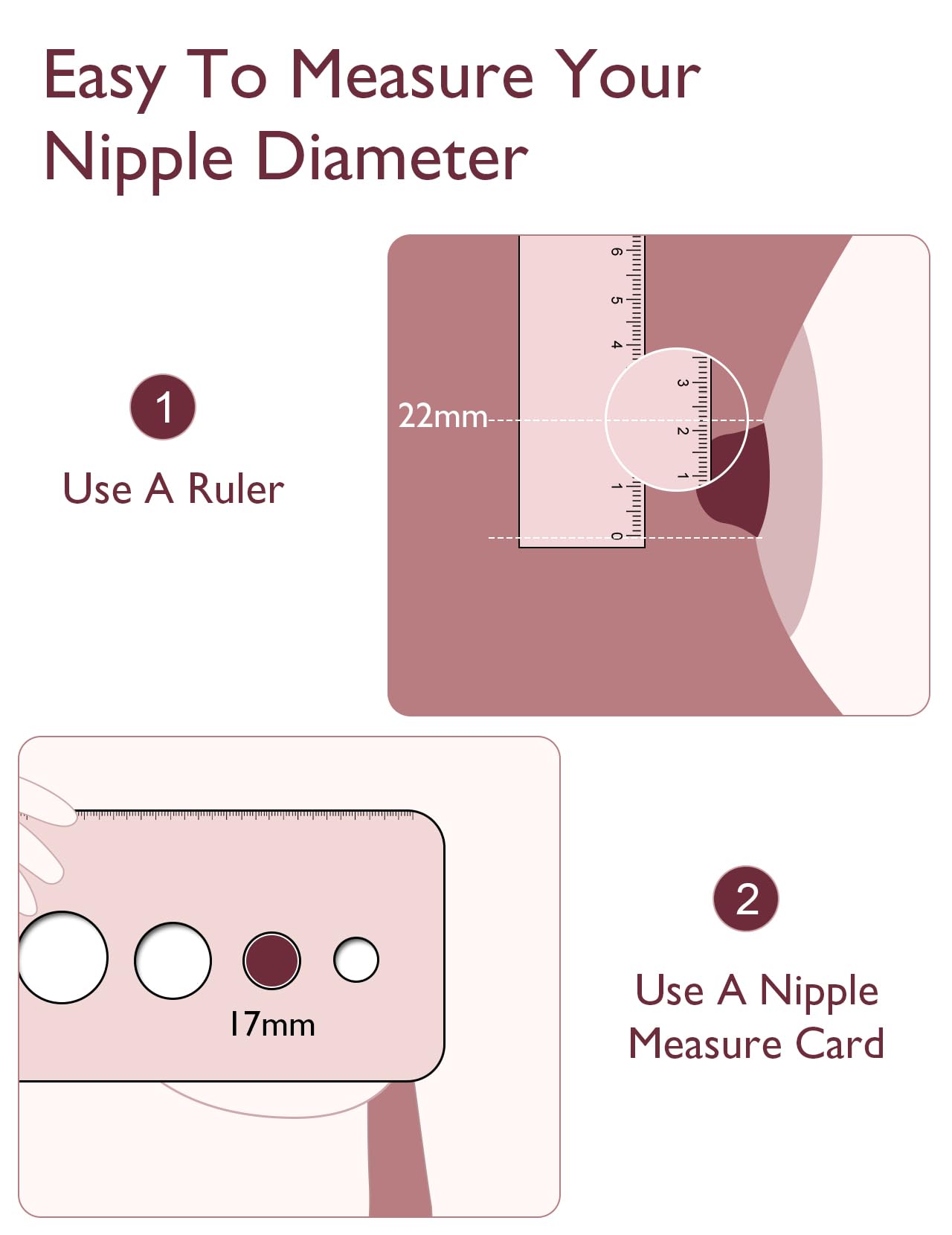 Momcozy 17mm flange insert with smooth silicone surface for comfortable pumping.
