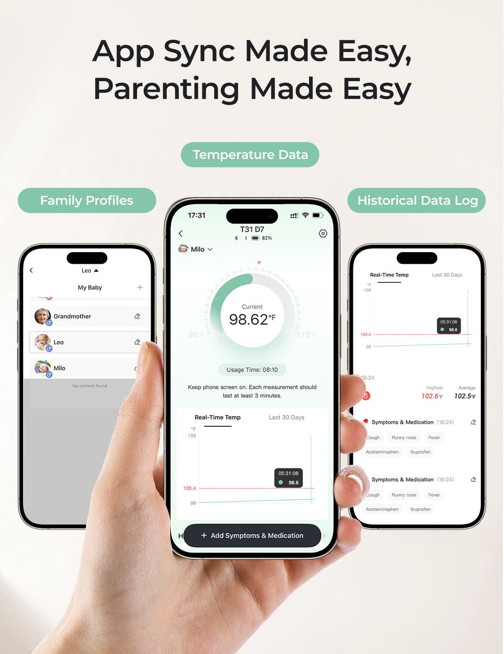 Momcozy 180-hour battery enables long, on-the-go use.