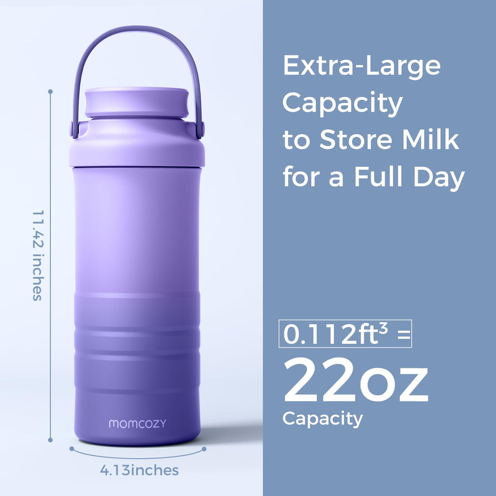 Momcozy easily carries and travels with this cooler on adventures.