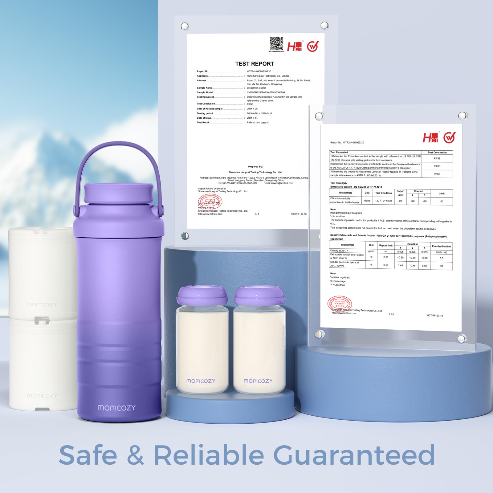 Extra bottles option supports separate milk portions for different feeding needs.