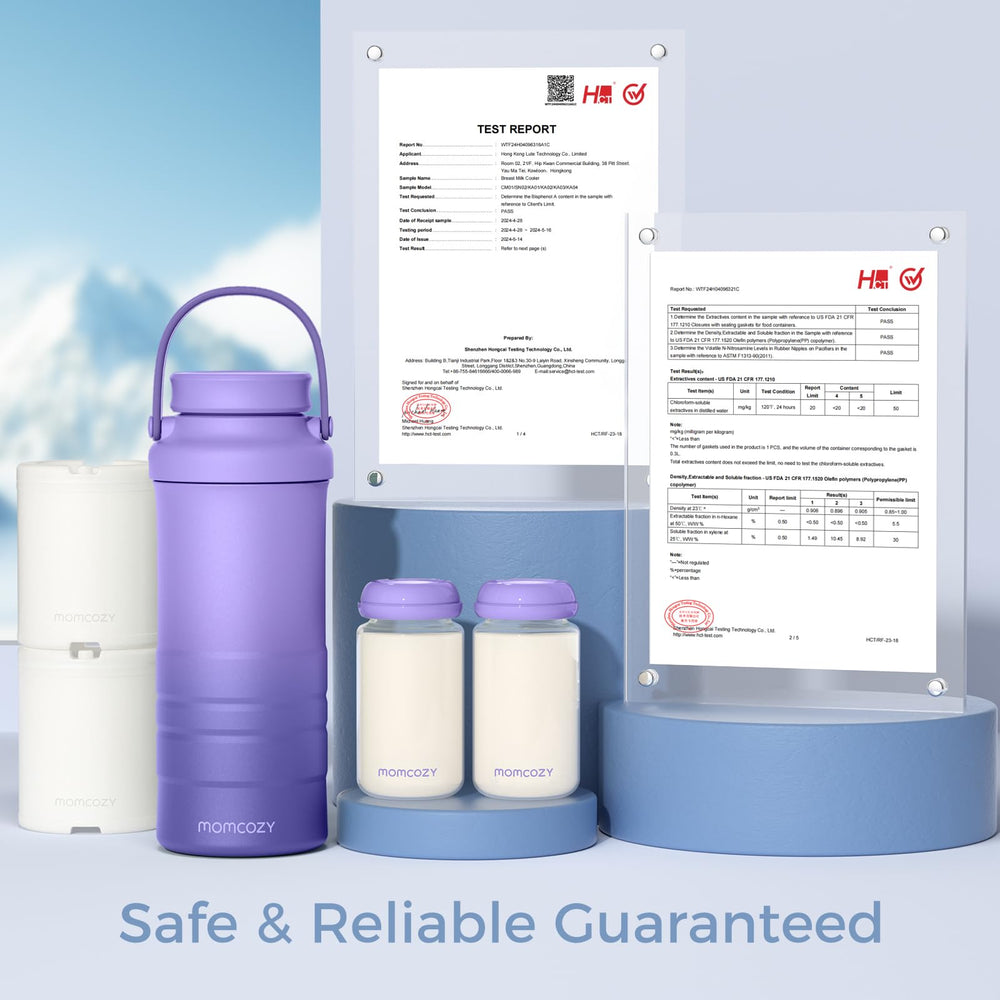 Extra bottles option supports separate milk portions for different feeding needs.