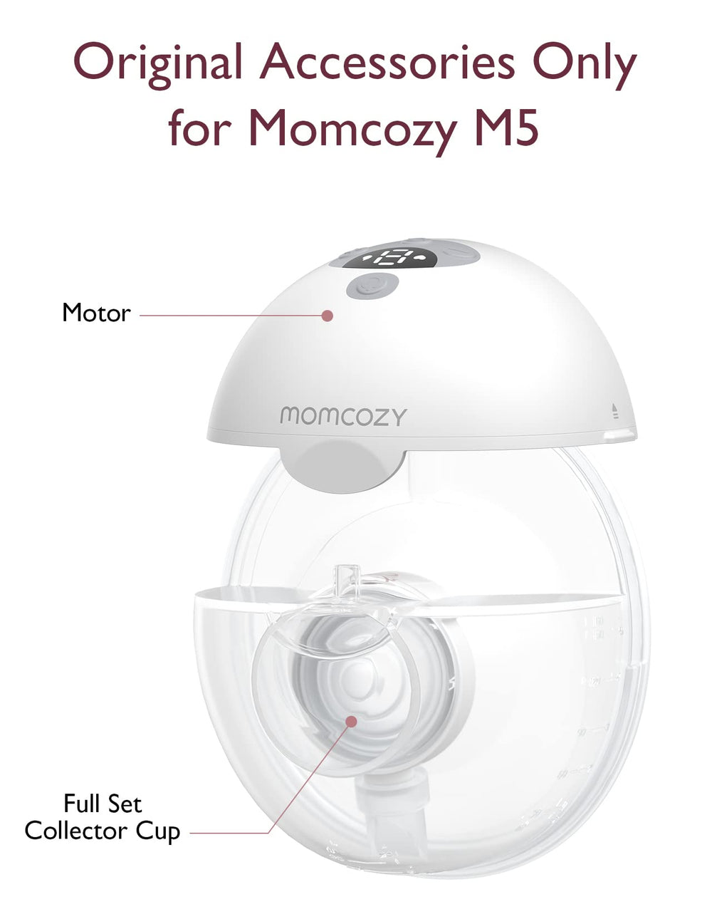 Momcozy 24mm double-sealed flange seals securely for pumping