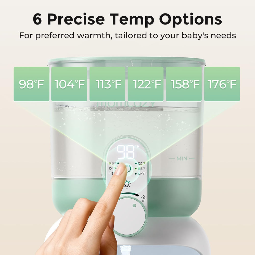 Momcozy six temperature options for different formulas
