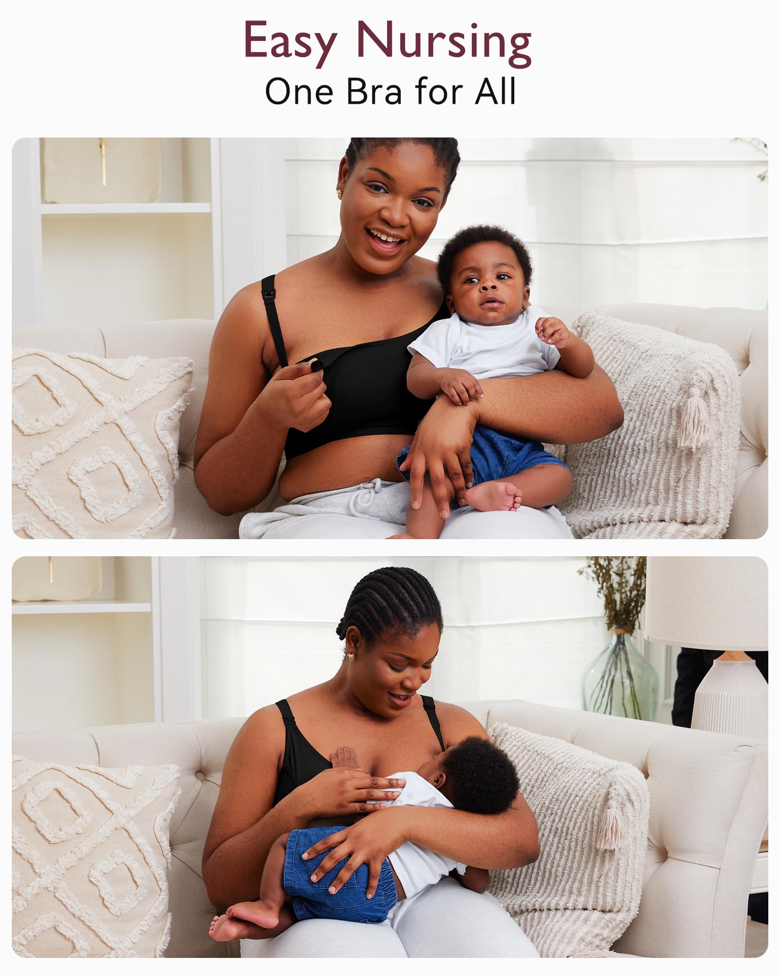 Momcozy adjustable wide shoulder straps support comfortable pumping.