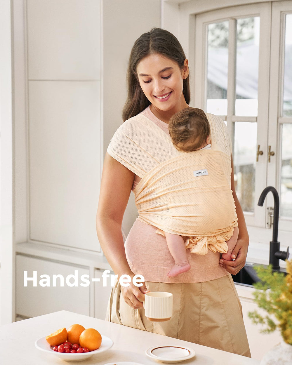 Summer-ready use of Momcozy AirMesh for outdoor outings.