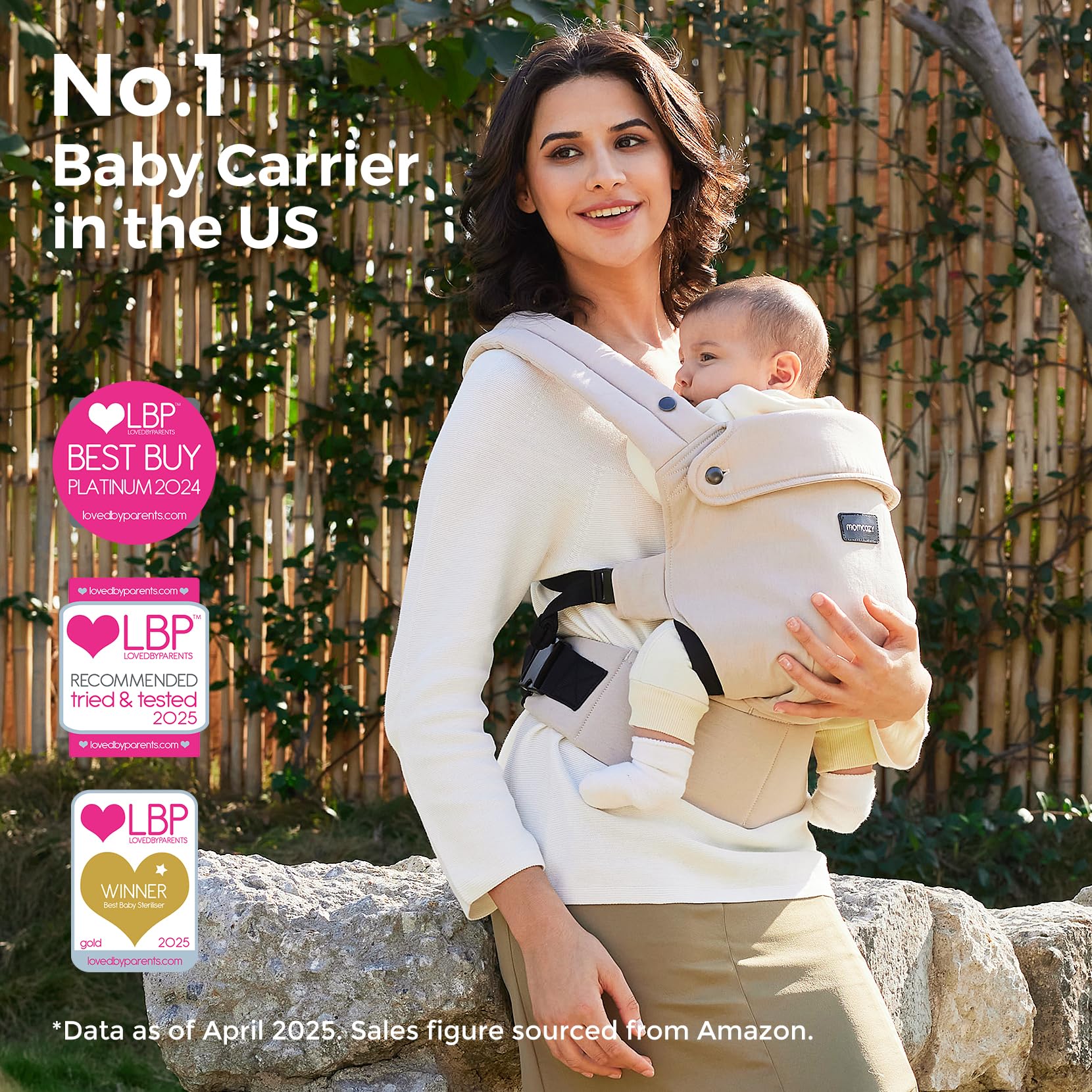 Momcozy Baby Carrier eva-waist-support reduces back fatigue during long wears.