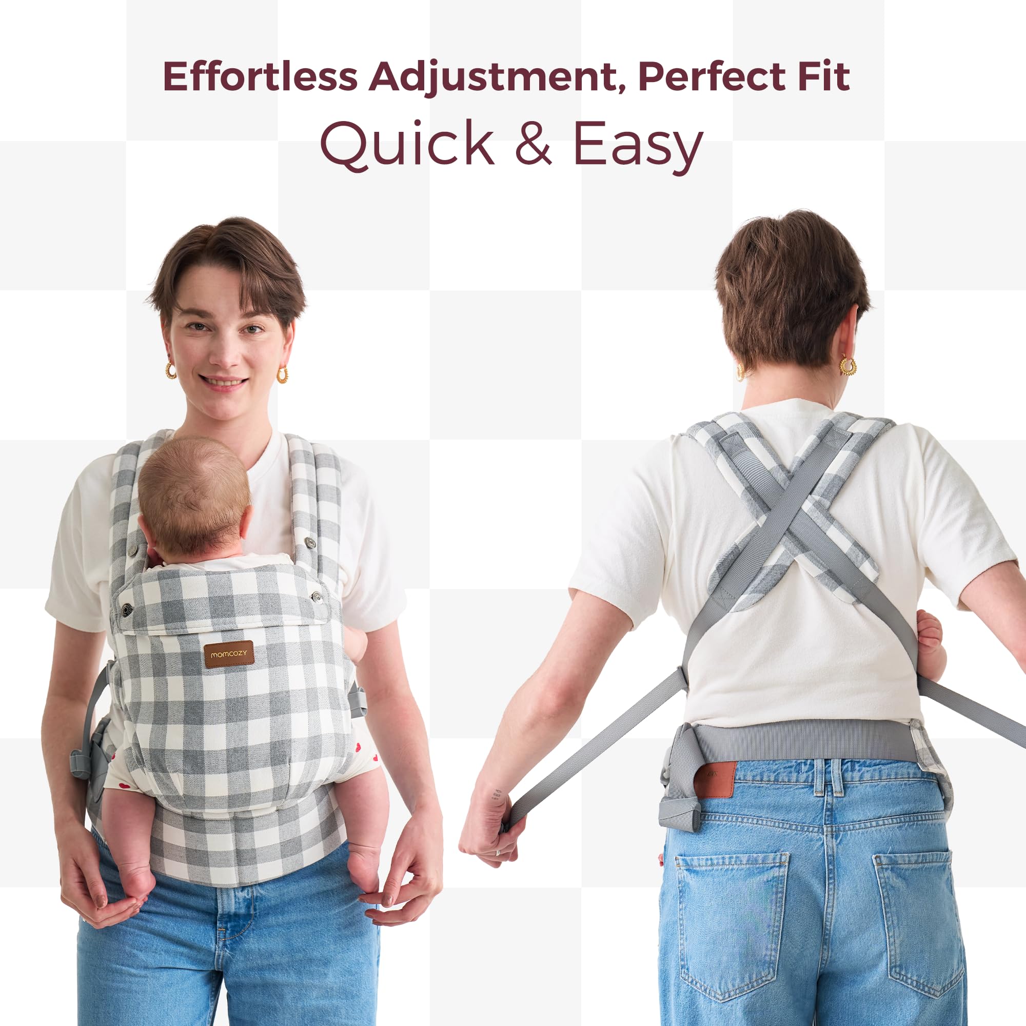 Momcozy lightweight design makes everyday outings easier and breezier.
