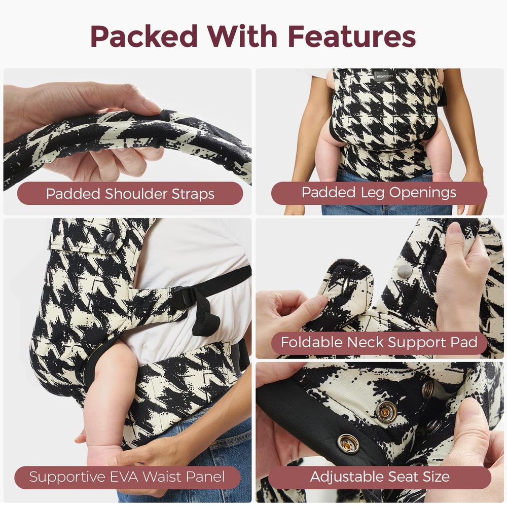 Momcozy Baby Carrier OEKO-TEX cotton feels gentle on skin.