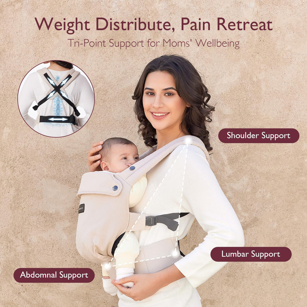 Momcozy Baby Carrier oeko-tex-pure-cotton feels gentle on delicate skin.