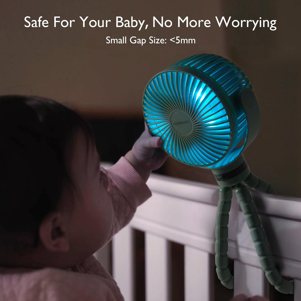 Momcozy baby-friendly design with small gaps for safe, finger-free use