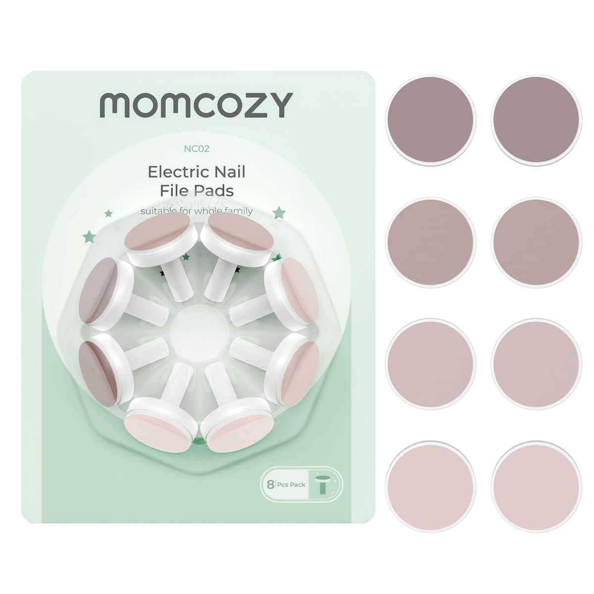 Momcozy baby nail trimmer pads set for safe baby nail care during grooming.