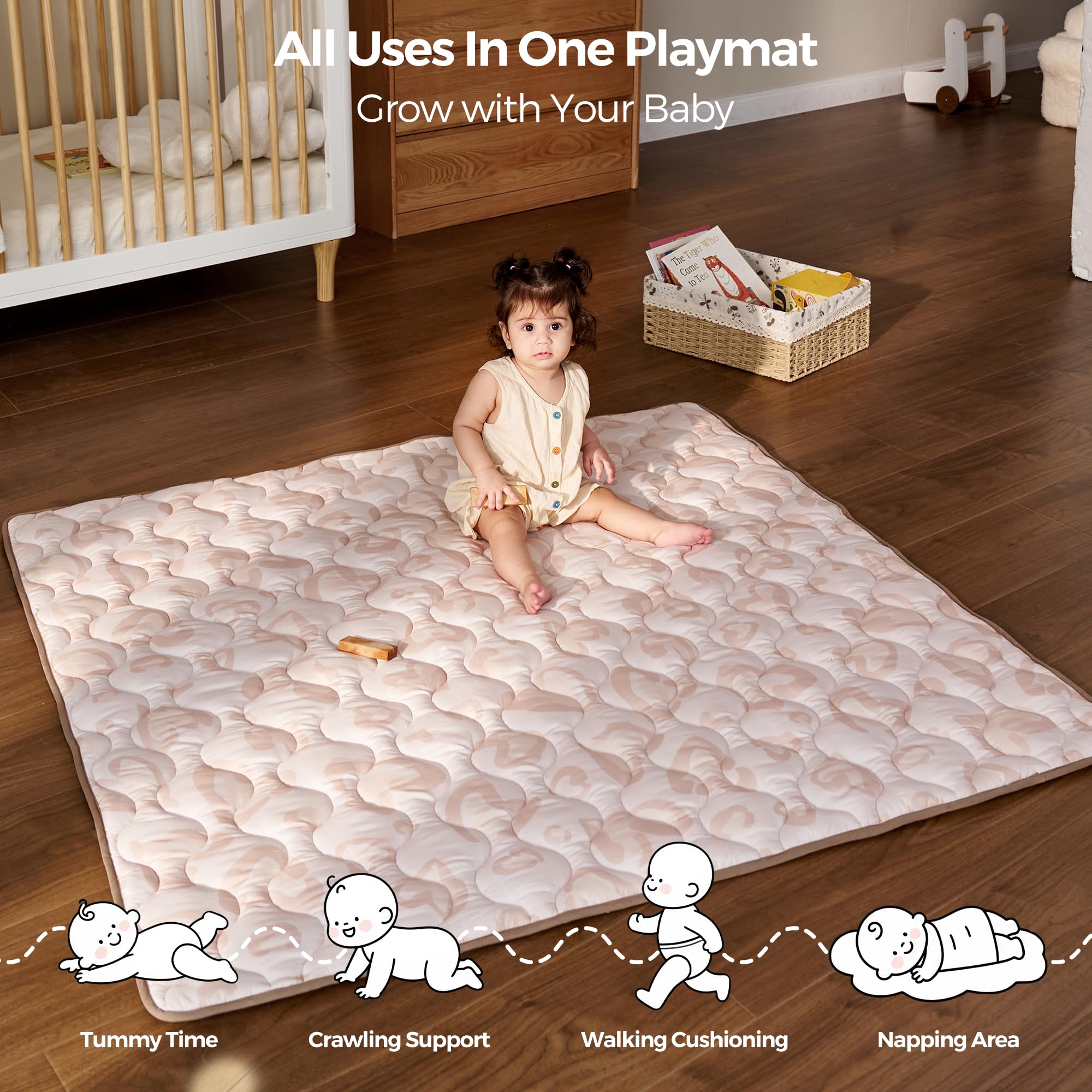 Momcozy Leopard Heart mat keeps its shape after washing.