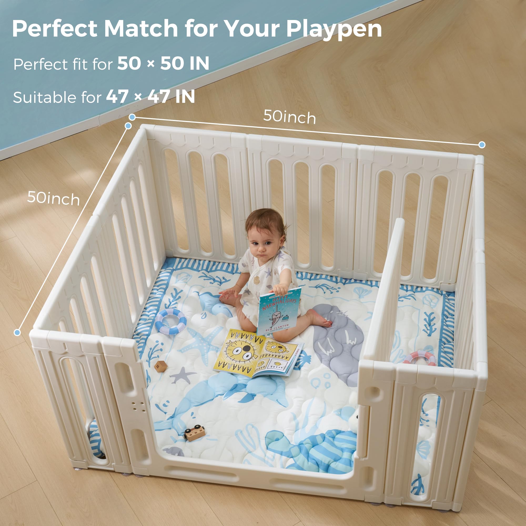 Momcozy mat is machine washable for easy, hygienic cleanup after messy adventures.