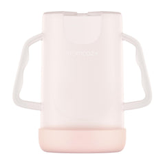 Momcozy pouch holder no squeeze front view for mess-free feeding.