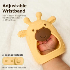Textured teether points from Momcozy target different gum areas for soothing chew.