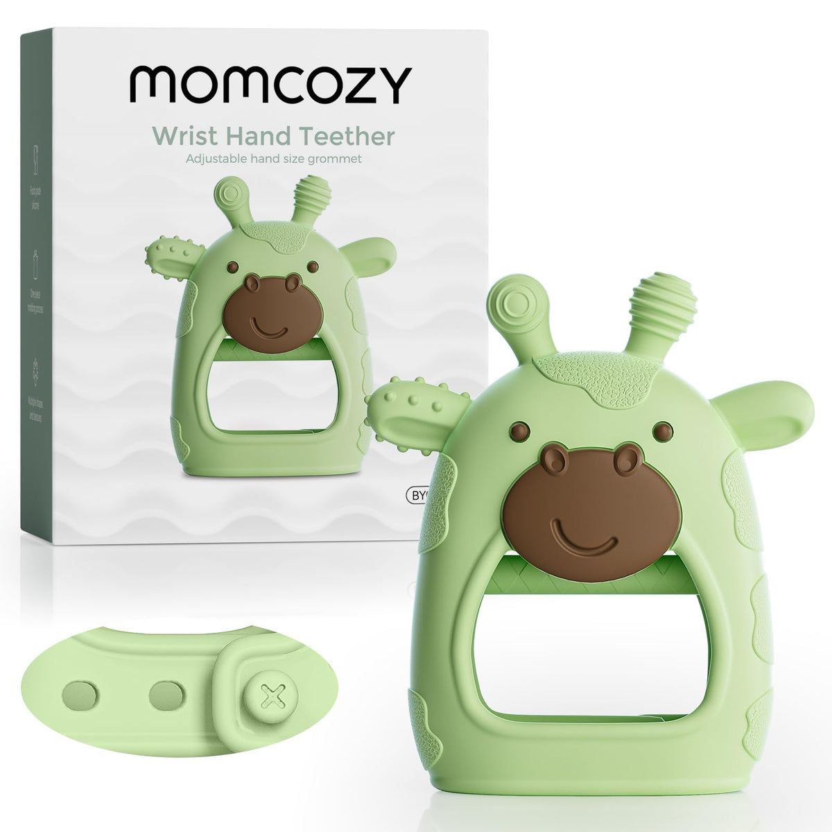 Momcozy Baby Teether with textured surfaces for gum soothing