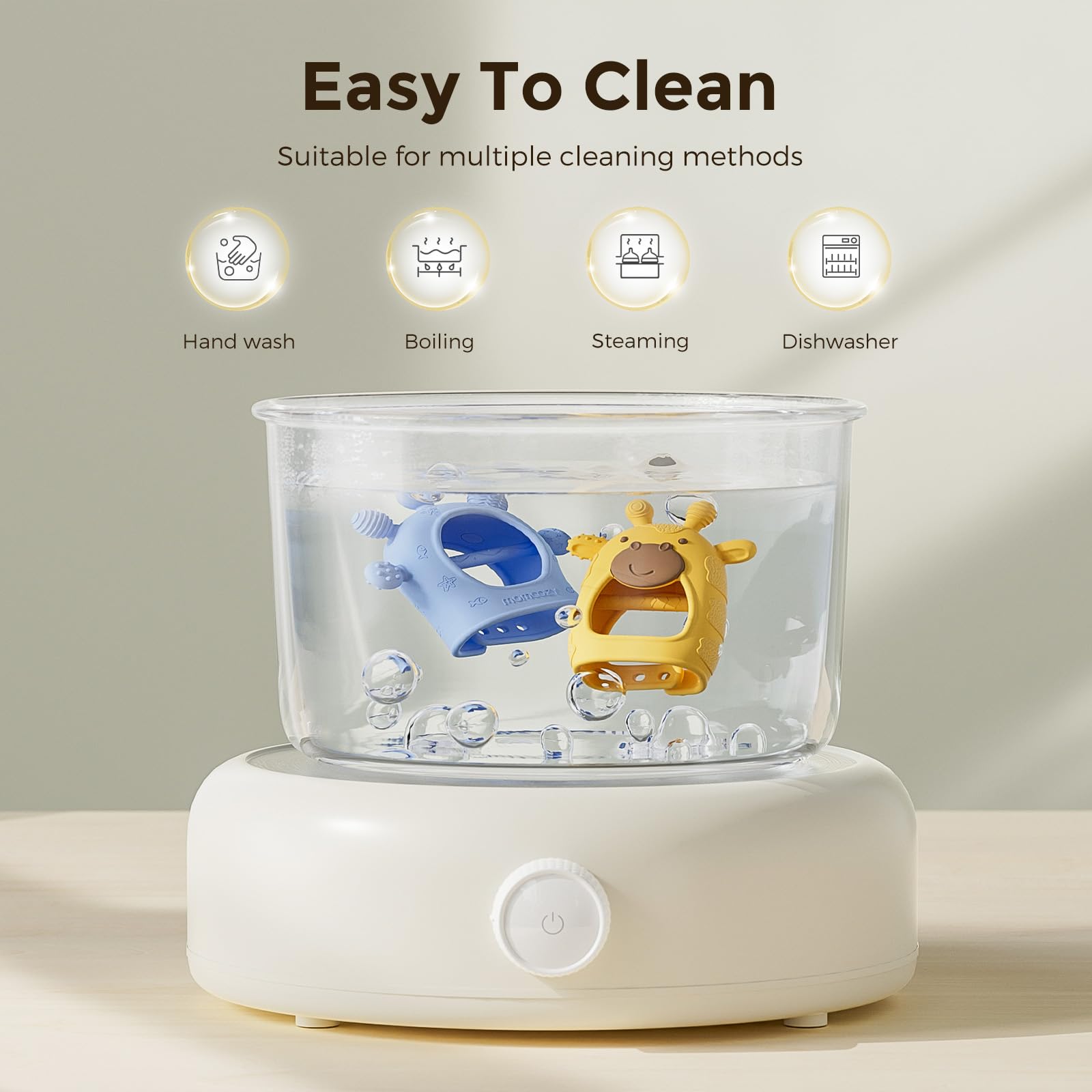 Momcozy teether yellow color option for easy visibility